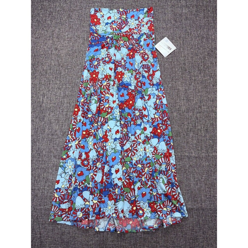 Lularoe NWT Maxi Multicolor Floral Print Skirt Sz XXS